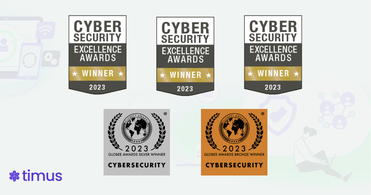 Timus Networks Earns Five Awards for Innovative Approach to Cybersecurity