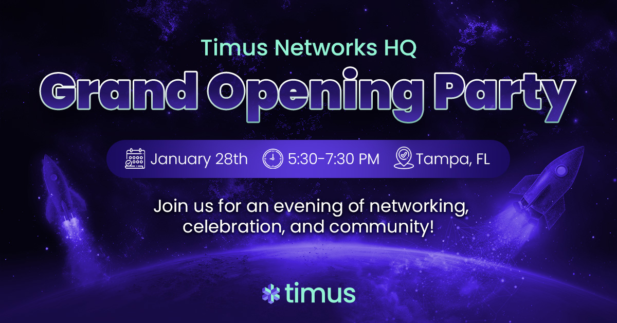 Timus Networks HQ Opening Party event post (2)