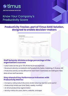 Productivity Tracker brochure